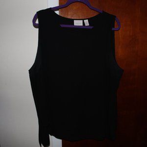 Chicos Split Side Sleeveless Blouse